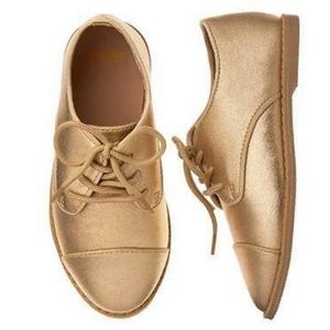 Gymboree Girls “ Kitty in Pink “ Gold Oxford